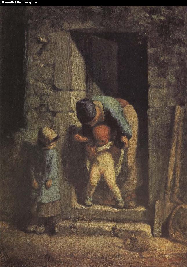 Jean Francois Millet Mother and child